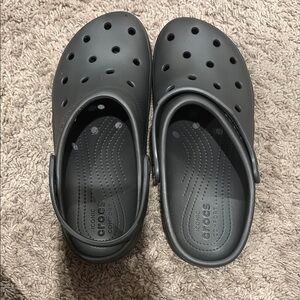 CROCS Gray Sandals with Perforated Design
